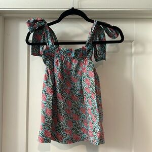 Marea by Liz Joy Tie Shoulder Tank Top